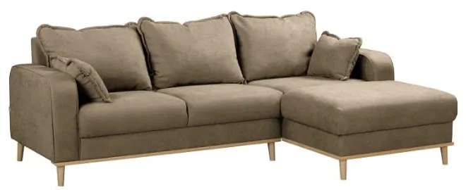 Svetlohnedá rohová pohovka (pravý roh) Beata - Ropez