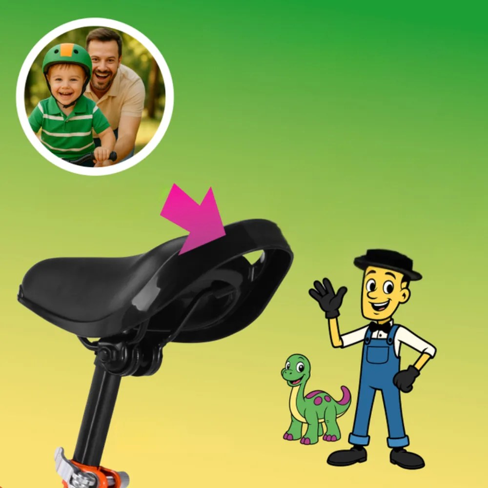 Detské odrážadlo QUIDO, od 3 rokov, oranžová Rennmeister