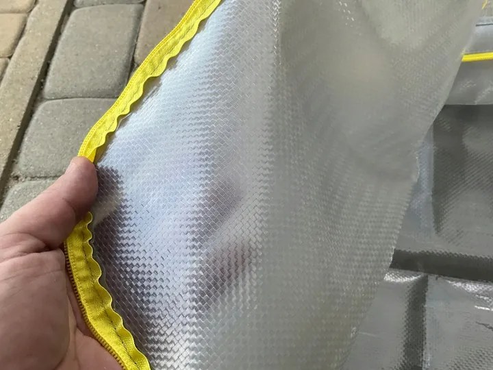 Goodhome Pevný úložný vak na zip 180 l JOTTA, 45 x 90 x 45 cm