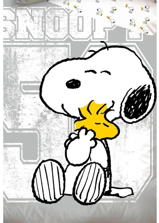 Detské obliečky Snoopy a Woodstock 140x200/70x90 cm