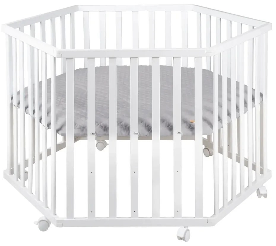 Biela detská ohrádka 112x97 cm Roba style – Roba