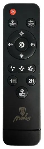 LED Stmievateľné stropné svietidlo s ventilátorom LED/35W/230V 3000-6500K černá+DO