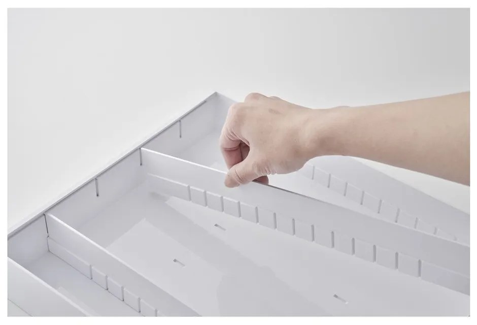 Biely plastový príborník do zásuvky 47.5 x 35 cm - YAMAZAKI