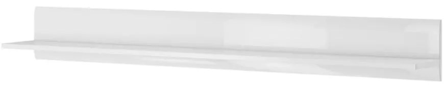 Polička Tulsa 02 biela lesklá