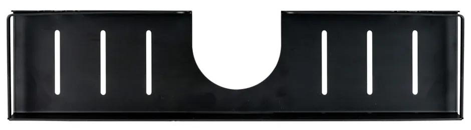 Čierna samodržiaca kúpeľňová polička z nerezovej ocele Altarella - Wenko