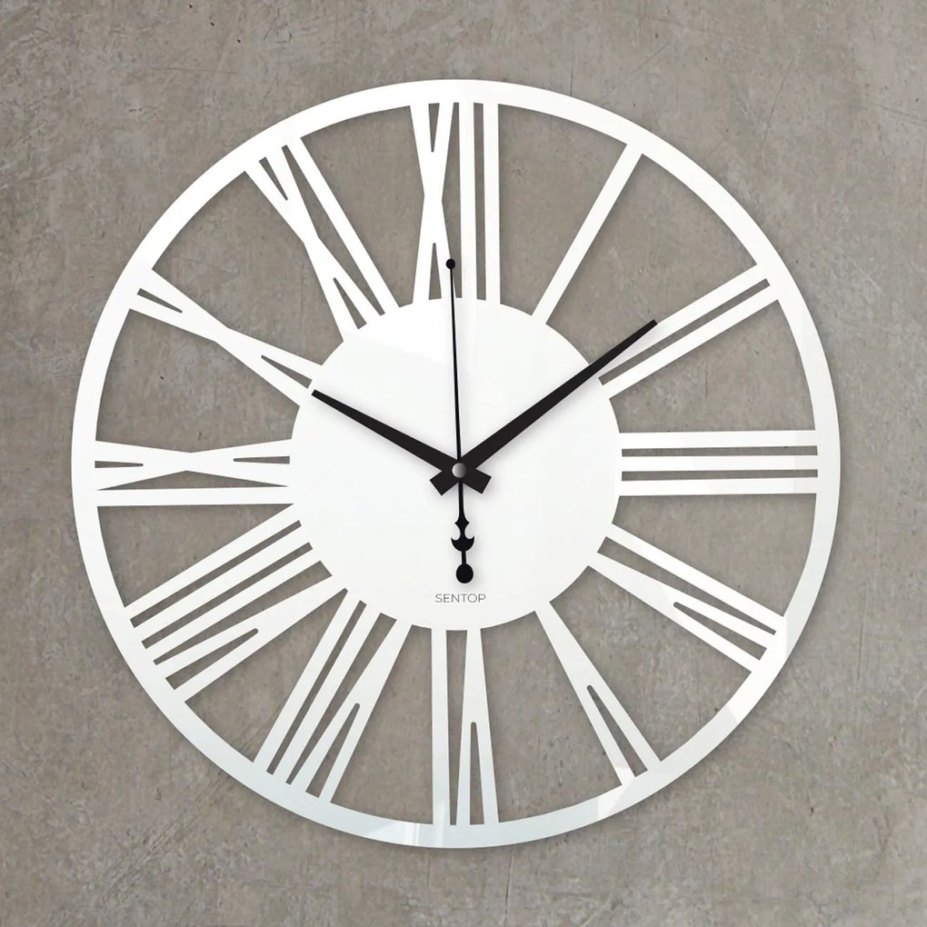 Nástenné hodiny z plexiskla - Sentop | X0108 | farebné: Zrkadlo SILVER Strieborné ručičky 20 cm 4233-111618 X0108
