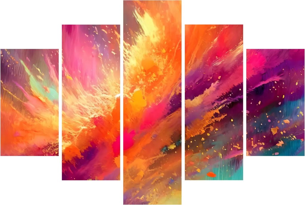 Obraz - Dynamická abstrakcia (150x105 cm)