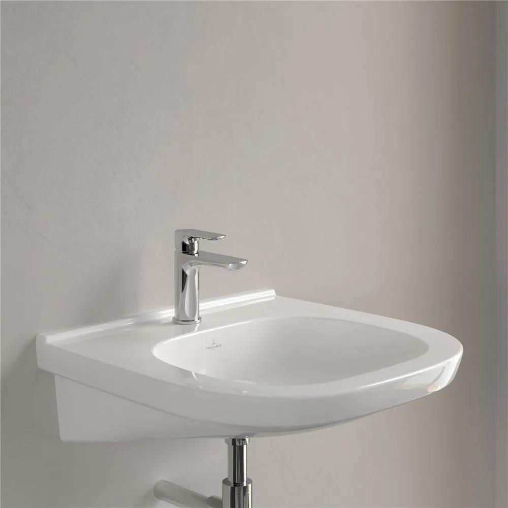 VILLEROY &amp; BOCH ViCare závesné umývadlo s otvorom, bez prepadu, 560 x 550 mm, biela alpská, s povrchom CeramicPlus, 411956R1