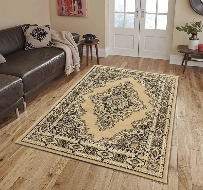 Sintelon, Kusový koberec Teheran Practica 58 / EVE, 160x230, béžová, chodba / predsieň