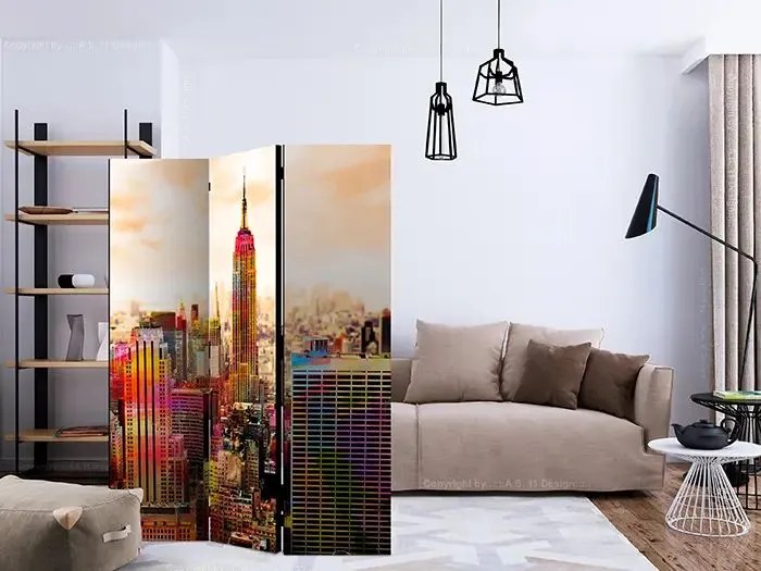 Paraván - Colors of New York City III [Room Dividers]