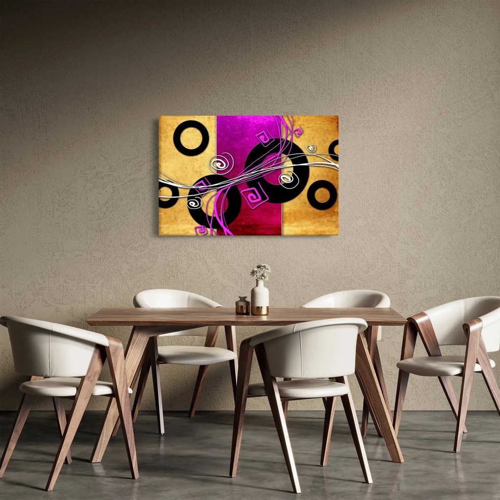 Obraz abstrakcie (90x60 cm)