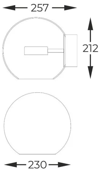 Zuma Line W0428-01D-L4AC - LED Nástenné svietidlo ENCELADUS LED/5W/230V zlatá