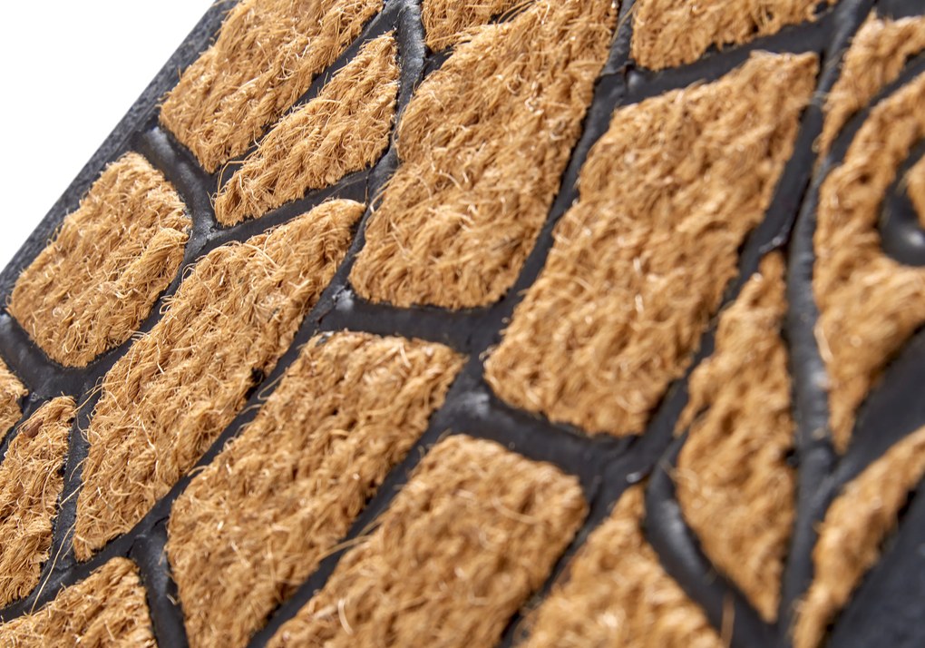 Hanse Home, Rohožka Mix Mats Cocos 105559 - na von aj na doma, 45x75 půlkruh, hnedá, chodba / predsieň