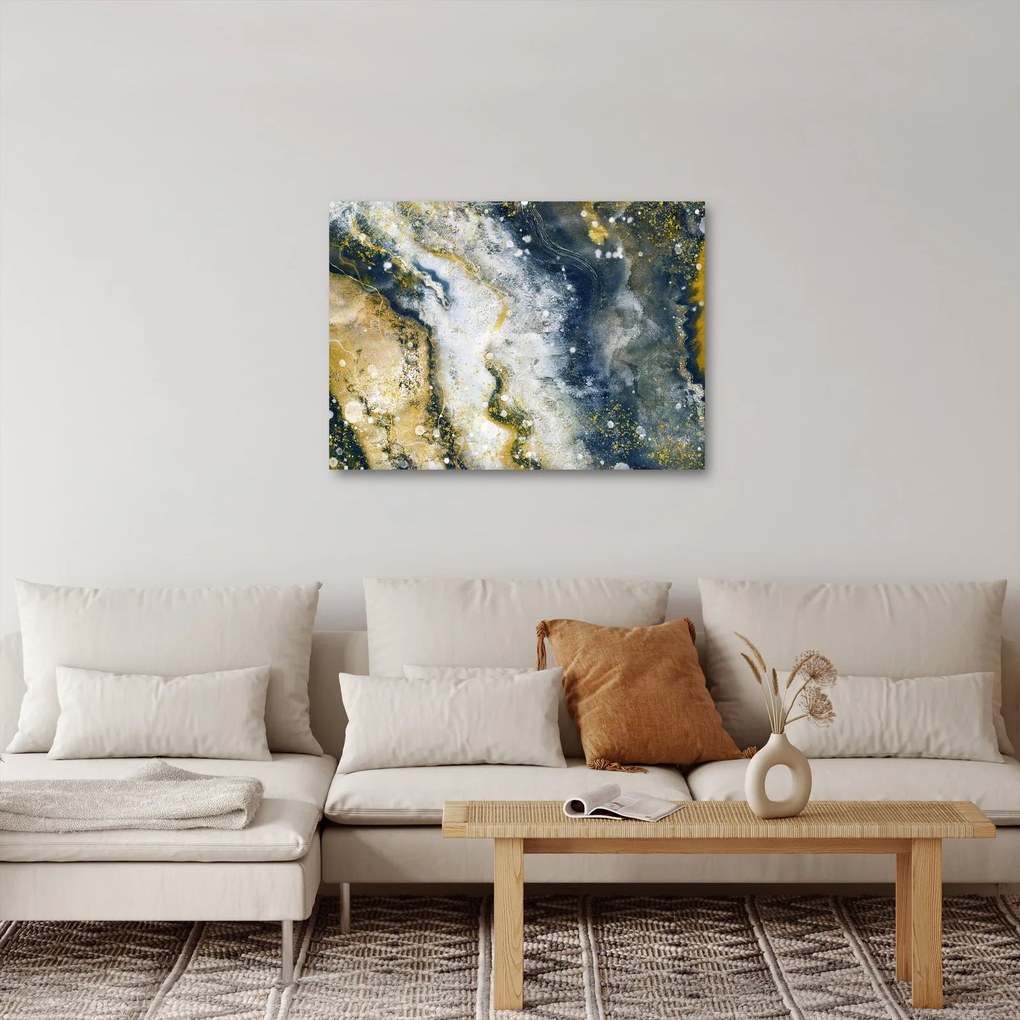 Obraz - Zlatá abstrakcia (70x50 cm)