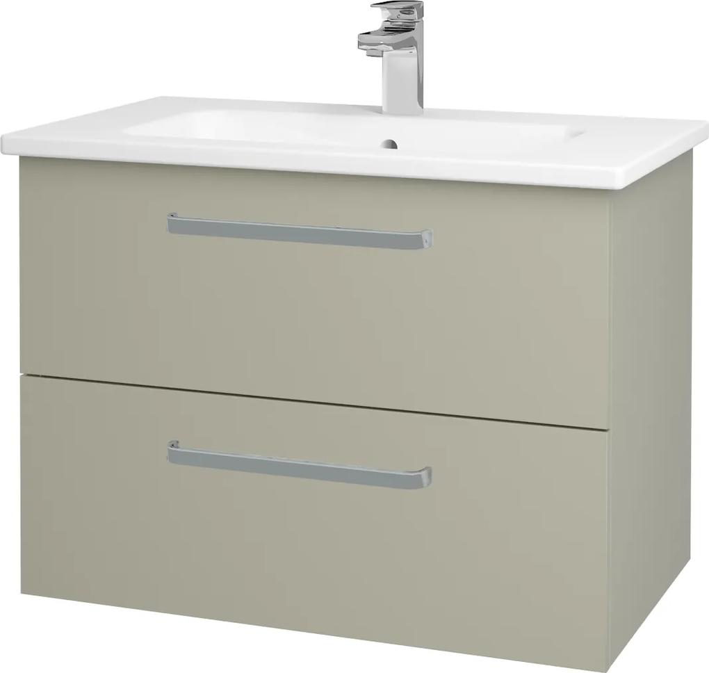 Dřevojas - Koupelnová skříň GIO SZZ2 80 - M05 Béžová mat / Úchytka T01 / M05 Béžová mat (202170A)