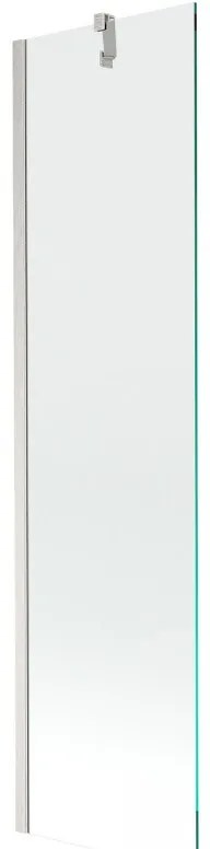 Mexen Next, 1-krídlová vaňová zástena 50 x 150 cm, 6mm číre sklo, oceľová, 895-050-000-00-00-97