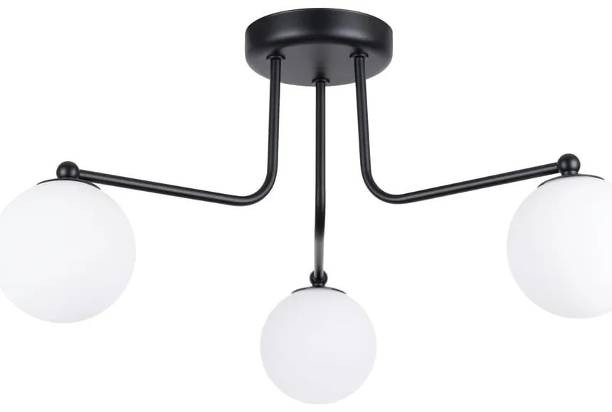 Čierno-biele stropné svietidlo Beam – Sollux