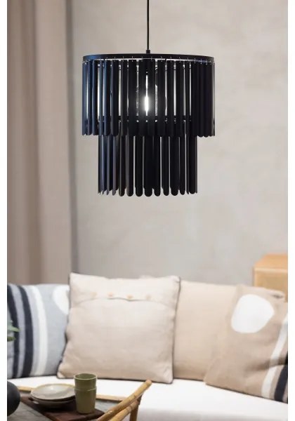 Markslöjd 108581 - Luster na lanku VIENTO 1xE27/40W/230V čierna