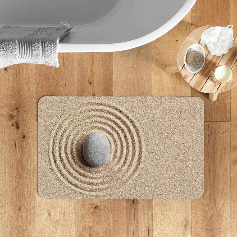 Svetlohnedá kúpeľňová predložka 50x120 cm Serena – douceur d'intérieur