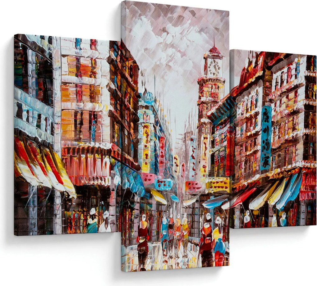 Obrázok - Hong Kong, olejomaľba (90x60 cm)