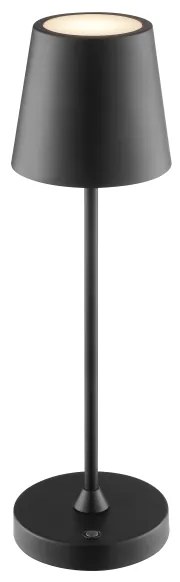 Brilliant - LED stmievateľná nabíjateľná dotyková stolná lampa ELORA LED/2,5W/5V 2700K IP44 čierna