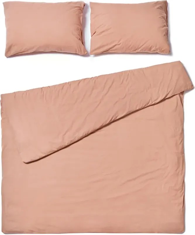 Bavlnené obliečky CALMORA púdrovo ružové Rozmer obliečky: 2 ks 70 x 90 cm | 160 x 220 cm