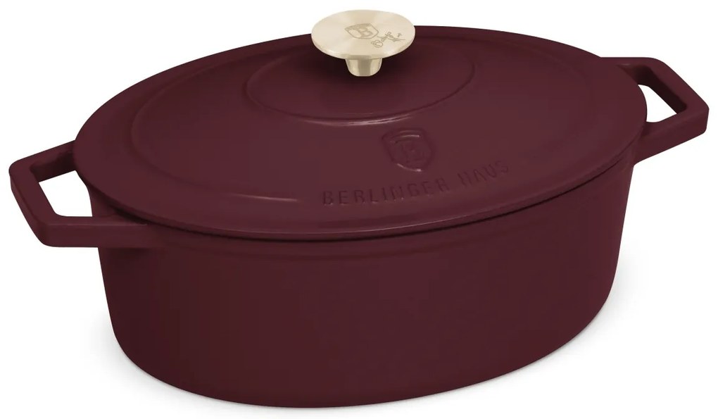 BerlingerHaus Pekáč liatinový s pokrievkou Leonardo 30 cm, 30 cm