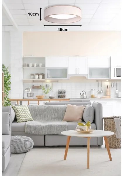 Duolla - LED Stropné svietidlo ROLLER LED/24W/230V pr. 45 cm béžová