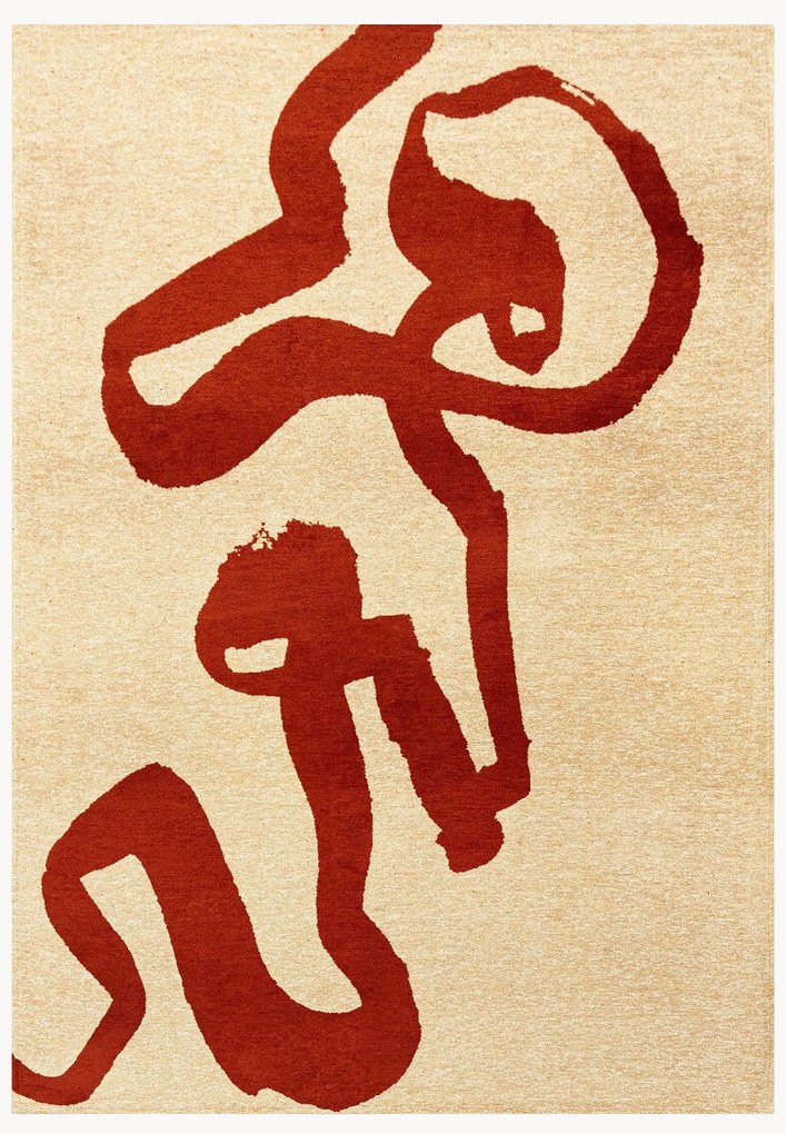 Umývateľný plocho tkaný žakárový koberec Ribbon