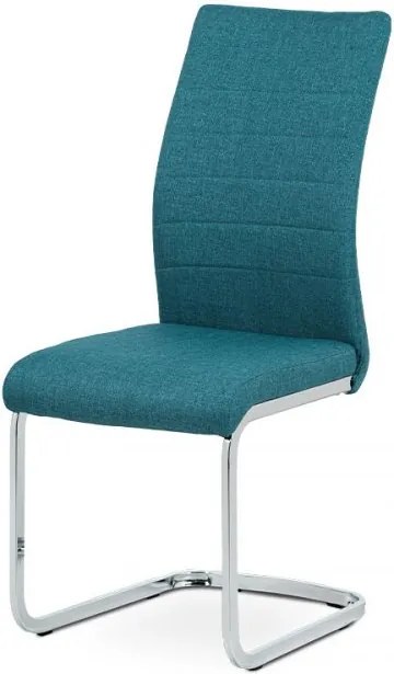 Jedálenská stolička DCH-455 BLUE2 modrá / chróm Autronic