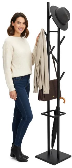 Stojanový vešiak CERES čierny