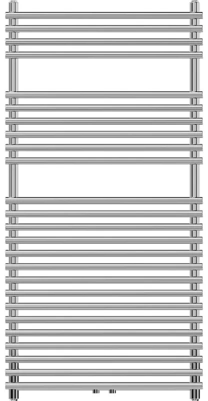 Mexen Sol vykurovacie teleso 1200 x 600 mm, 520 W, chrómová, W125-1200-600-00-01