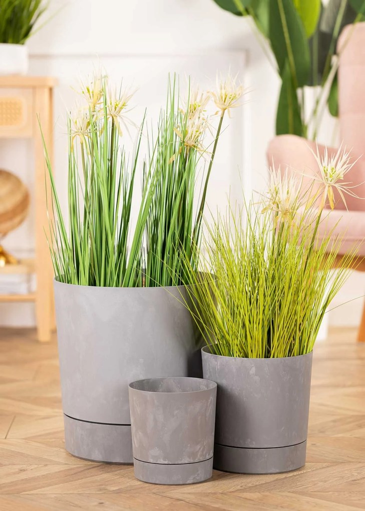 Sada 2 ks květináčů Azalea šedý beton