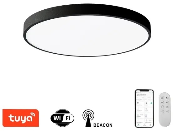 Immax NEO 07249L-LED Stmievateľné svietidlo SEMPLICI 48W/230V Wi-Fi Tuya černá+ DO
