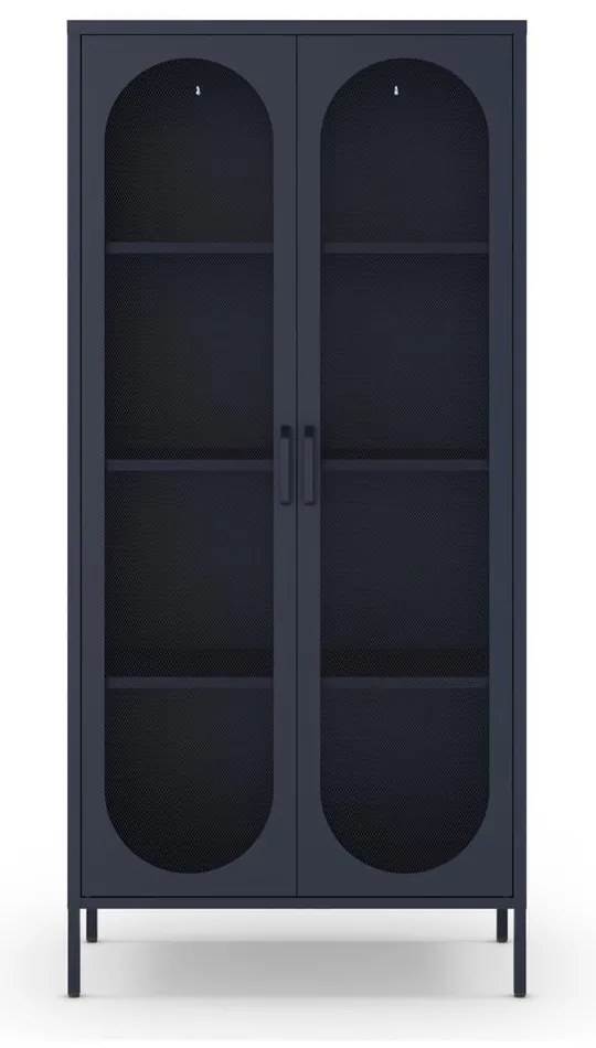 Tmavomodrá skrinka 80x170 cm Diora – Marckeric