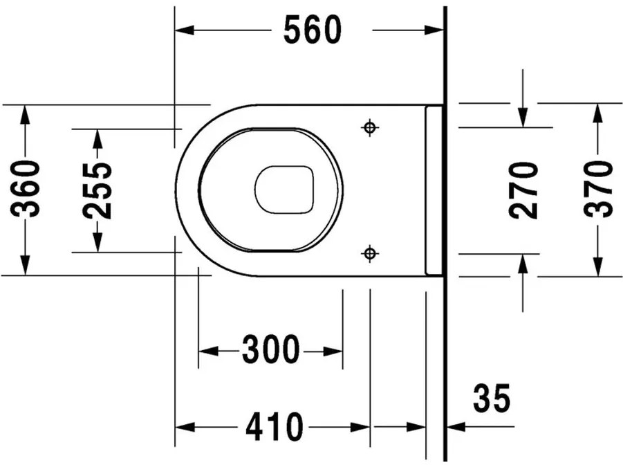 Duravit Starck 3 - Stojace WC, 6 l, 36 x 56 cm, biele 0124090000