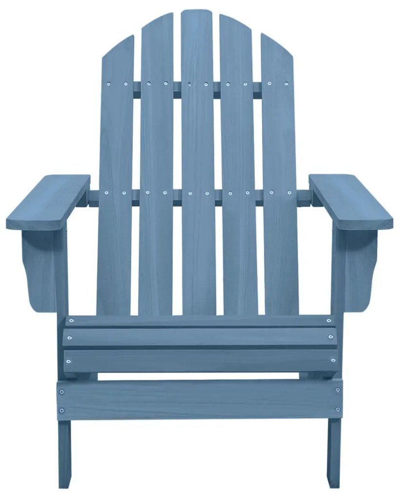 vidaXL Záhradná stolička Adirondack jedľový masív modrá