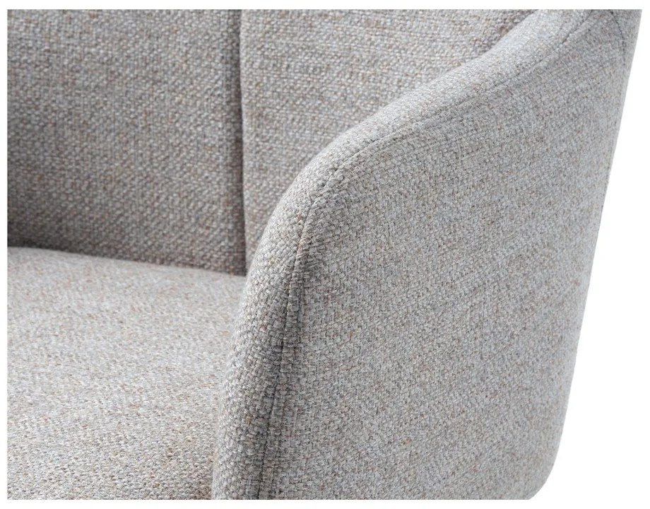 Svetlosivé otočné relaxačné kreslo Manning – Unique Furniture