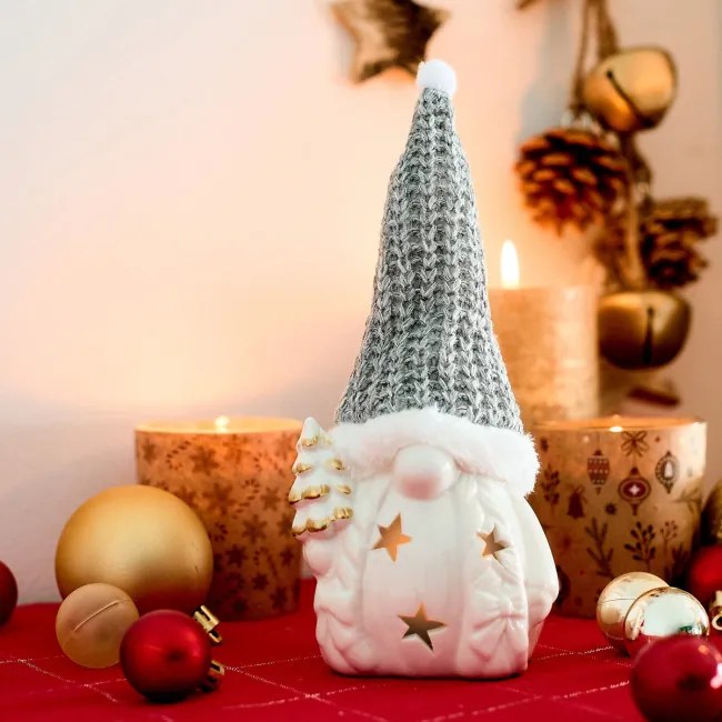 Lampáš LAPLAND v tvare trpaslíka so sivou čiapkou 709661