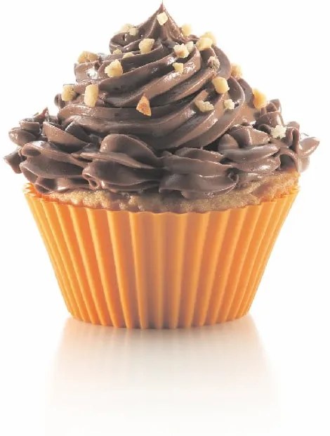 Súprava 6 farebných silikónových formičiek na muffiny Lékué, ⌀ 7 cm