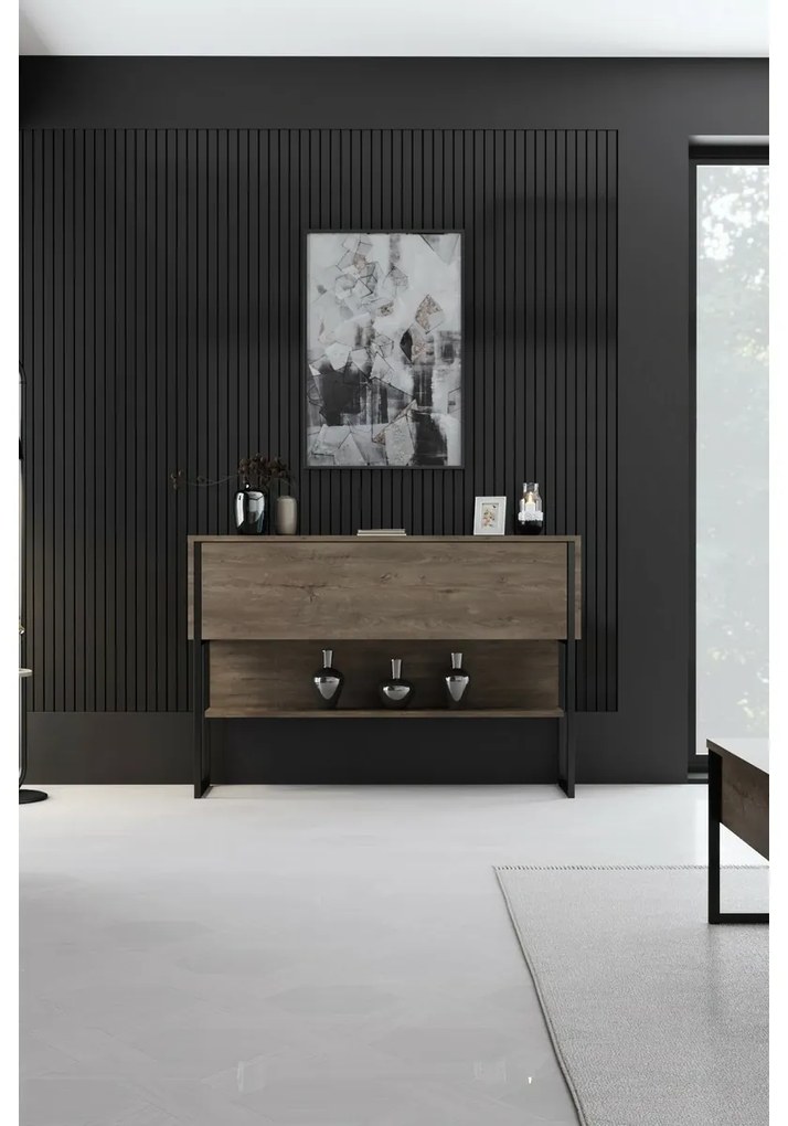 Komoda Luxe Walnut and Black