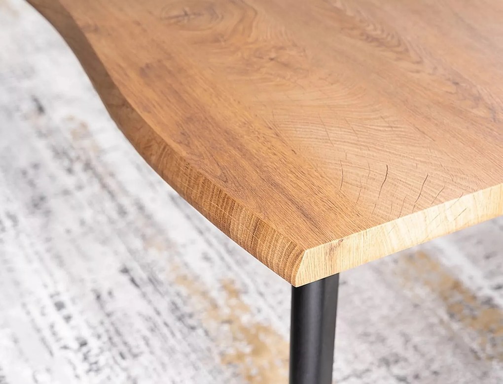 Rozkládací jídelní stůl Fresno 120/180 cm dub artisan/černý