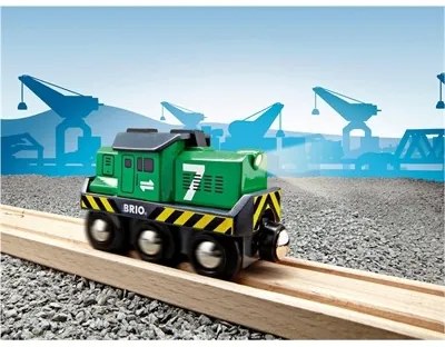 Brio - Elektrická lokomotíva zelená