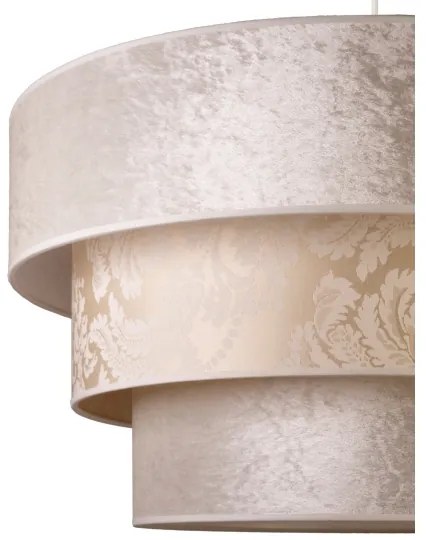 Duolla - Luster na lanku LUNETA 1xE27/40W/230V pr. 45 cm krémová