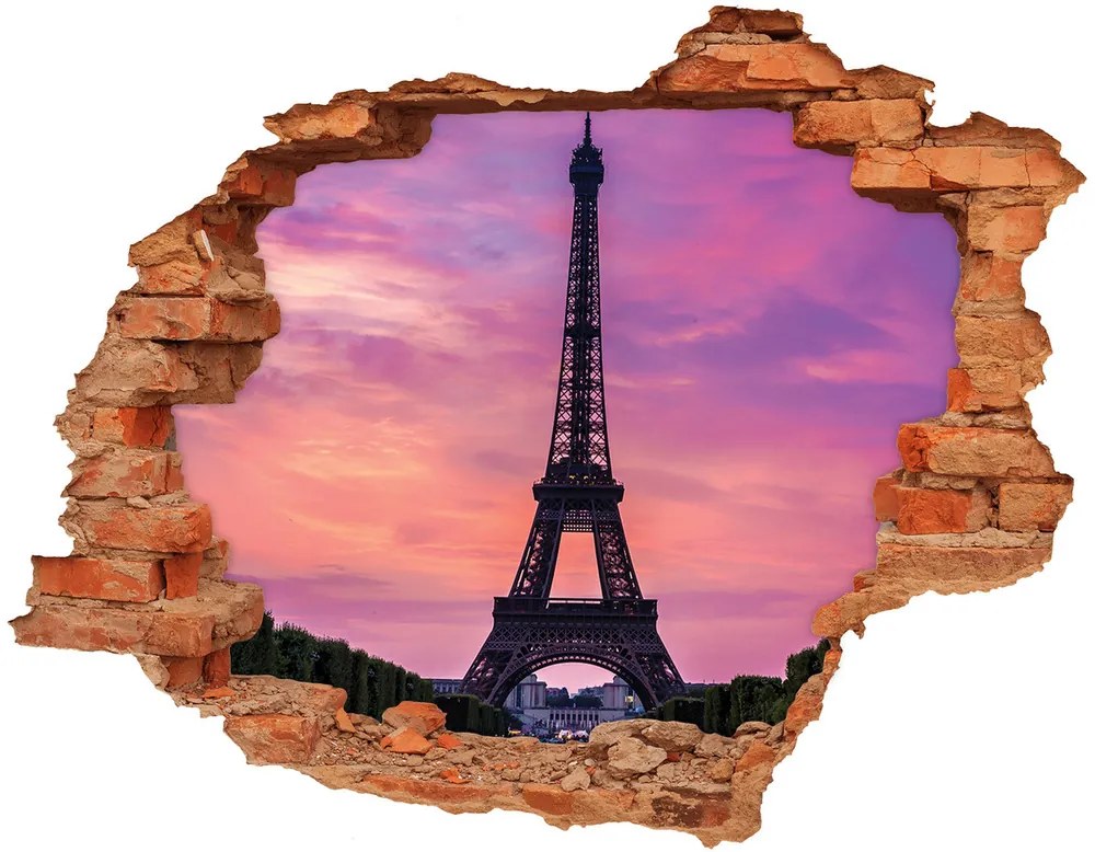 Diera 3D fototapeta nálepka Eiffelova veža v paríži nd-c-74472926