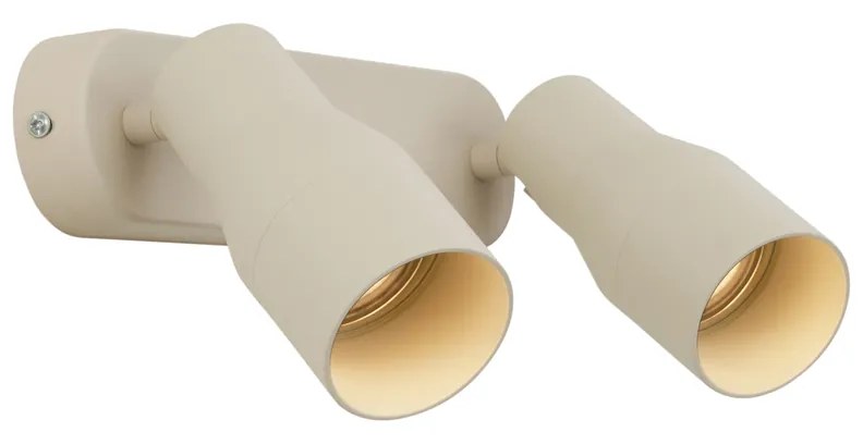 Zaoblené stropné bodové svetlo béžové GU10 50 mm 2-svetlo - Stanley