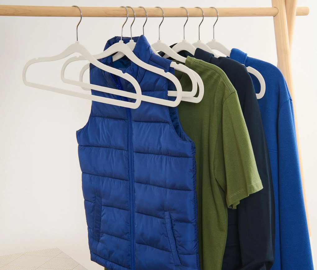 Extra úzke vešiaky na šaty, 8 ks