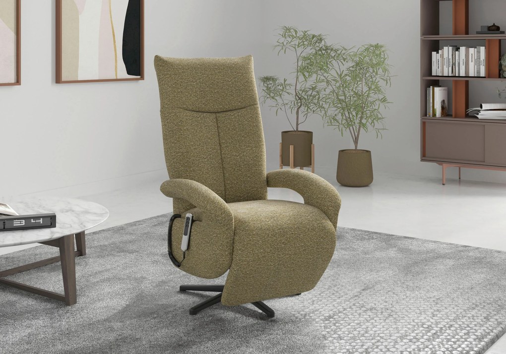 XXXLutz RELAXAČNÉ KRESLO, textil, olivovozelená Sit & More - Online Only obývacie izby - 00014401855Q