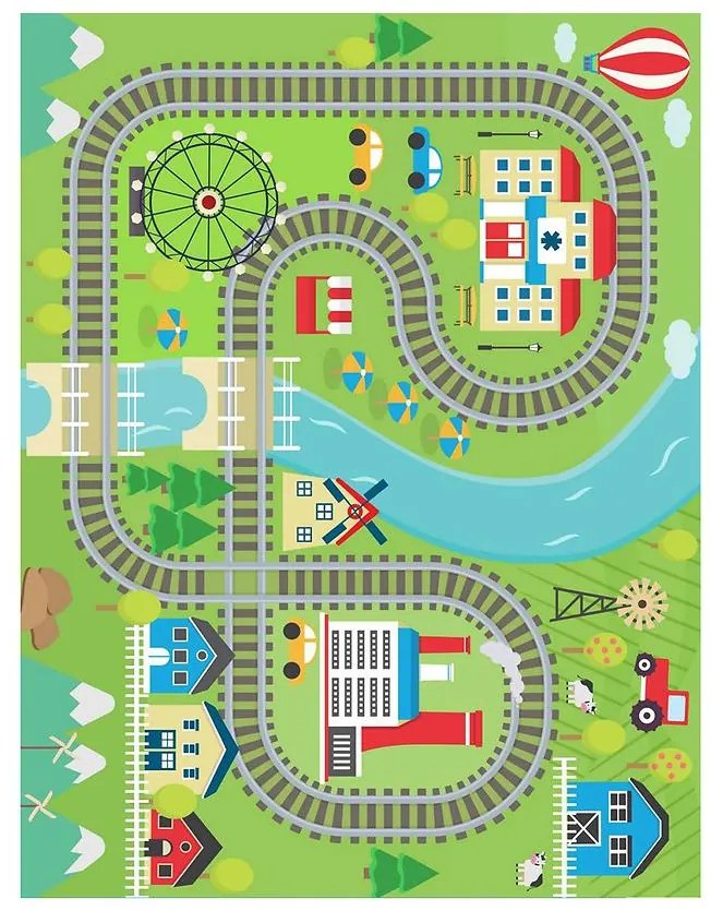 Tlačený koberec Kids 0,8/1,5 00650 (01)