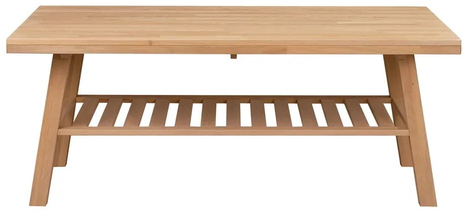 Konferenčný stolík z brúseného dubového dreva Rowico Brooklyn, 130 x 75 cm